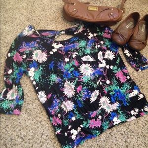 Peek-A-Boo Floral Top