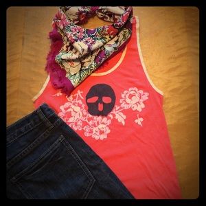 Skull & Flowers Tank