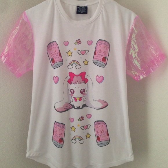 Tops - RARE Kawaii Fairy Kei Inspired Shirt HAPPY MONDAY