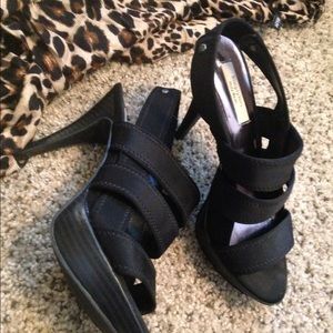 Strappy Black Heels
