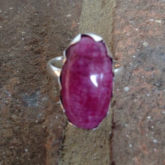 Rainbow moonstone ring - Picture 3 of 3