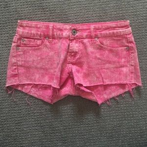 Refuge acid wash shorts