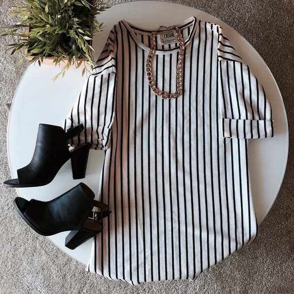 Dresses & Skirts - ❌SOLD❌ Striped T-Shirt Dress