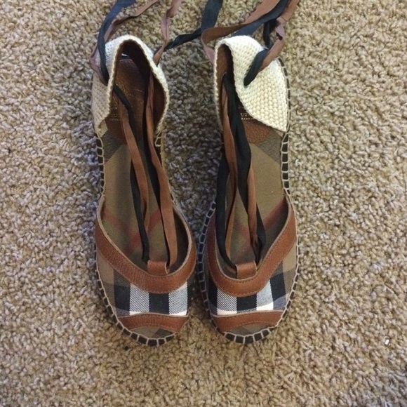 Burberry Ribbon Wedges