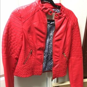 Worn once Brazilian real leather jacket