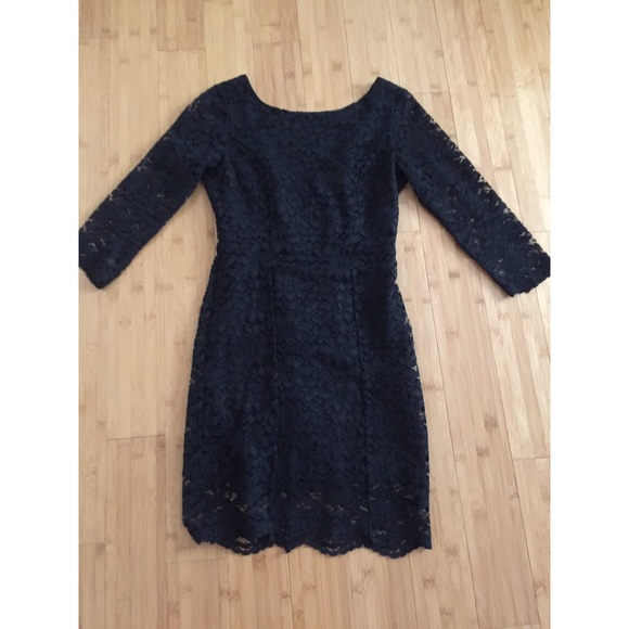 Long Sleeve Black Lace Dress
