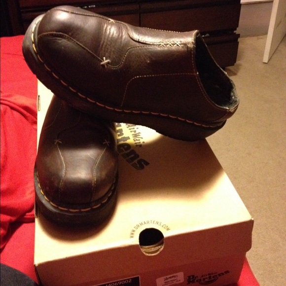 Dr. Martens Brown Slip On Shoes