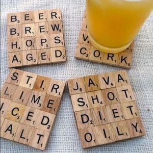 Scrabble Coaster set of 4