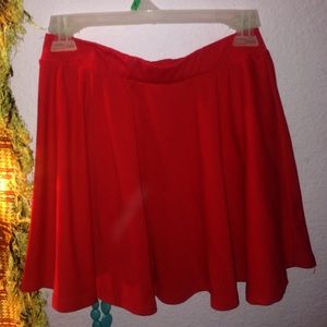 Red Skater Skirt