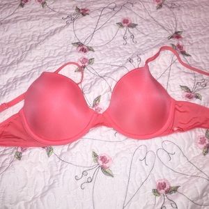 Coral Calvin Klein Bra