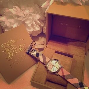 Resv @cp1216 Burberry Haymarket Check Fabric Strap