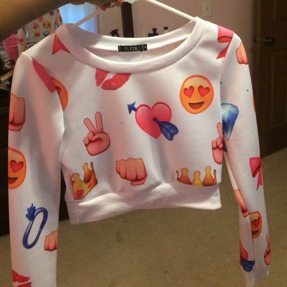 Emoji Crop Top