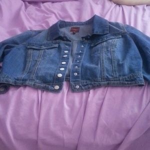 Body Central Cropped Denim Highway Jeans Jacket