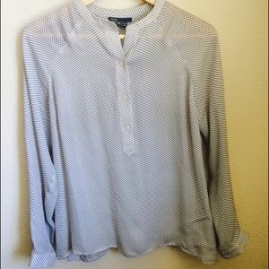 Vince silk long sleeve top