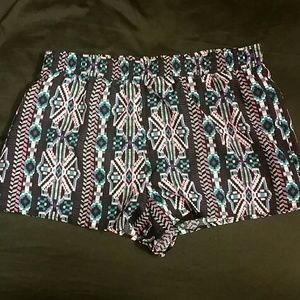 Tribal print shorts