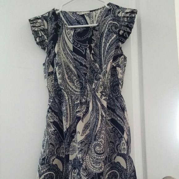 Paisley printed dress