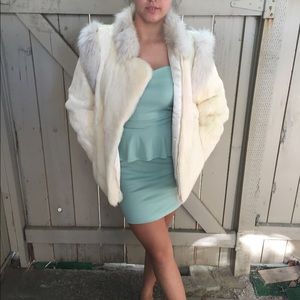White Rabbit Fur Coat