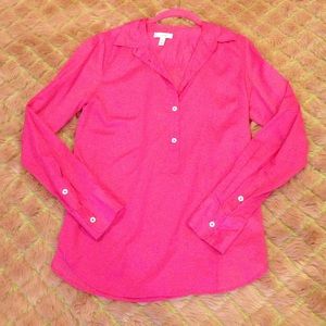 Hot pink J.Crew blouse