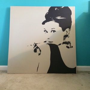 Audrey Hepburn wall decor