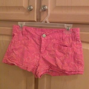 Bongo orange patterned shorts