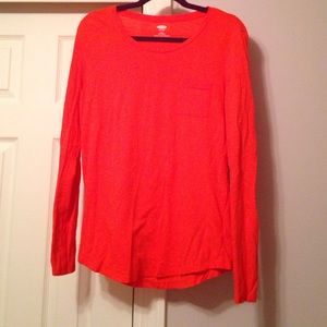 Orange long sleeve tee shirt