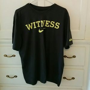 Men's Nike Witness dri-fit tee in dark gray