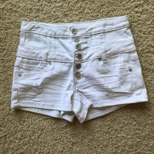 High-Waisted Wet Seal Shorts