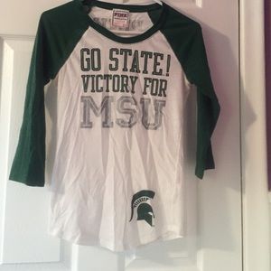 Michigan State University baseball tee