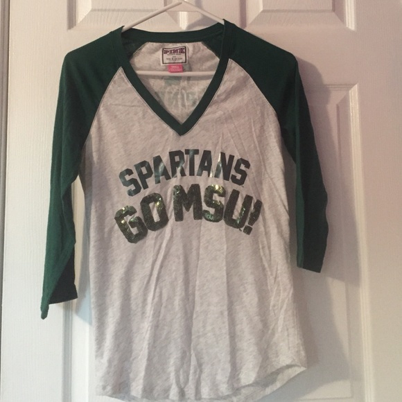 Michigan state university baseball tee