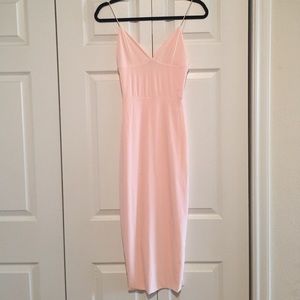 Light pink midi dress