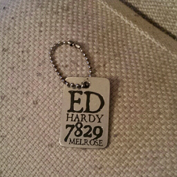 Ed Hardy metal key chain