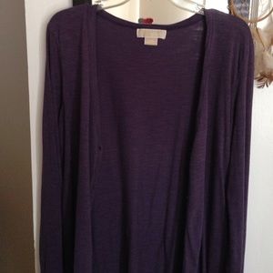 Oversized Purple Michael Kors cardigan