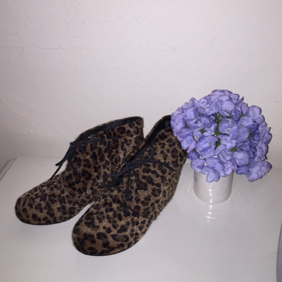 Cheetah Print Wedges