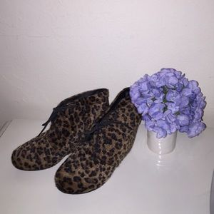 Cheetah Print Wedges