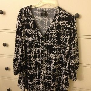 Black and white shirt