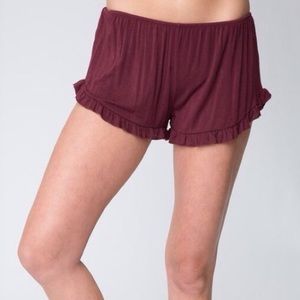 Brandy Melville Maroon Vodi Shorts