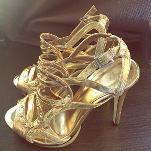 TopShop Stunning Gold Stilettos New 8 1/2-9 (39)