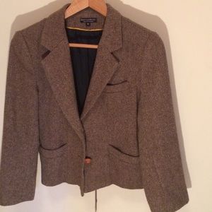 Emerson Made cropped wool tweed blazer