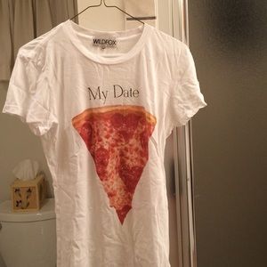 wildfox: "my date= pizza" tee