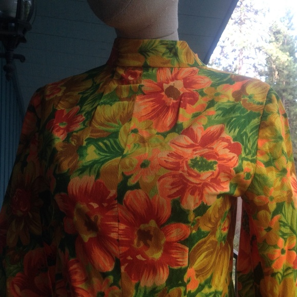 VINTAGE Vibrant and fab Retro maxi dress - Picture 2 of 3