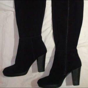 Nine West thigh high black boots