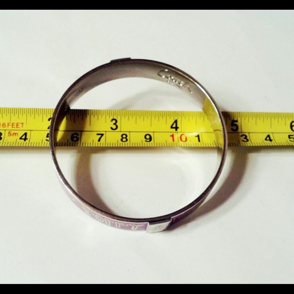 Coach Poppy Pink Bangle Bracelet New - Picture 3 of 4