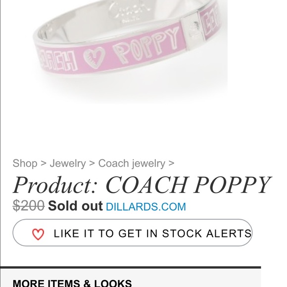 Coach Poppy Pink Bangle Bracelet New - Picture 4 of 4
