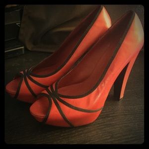 ALDO Red & Black High Heel 8.5 (39)