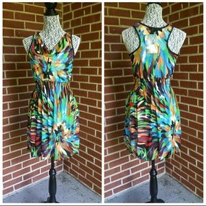 NWT Print mini dress large