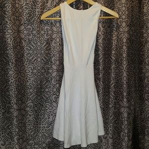 White Ponte Sleeveless Skater Dress (Brand New )