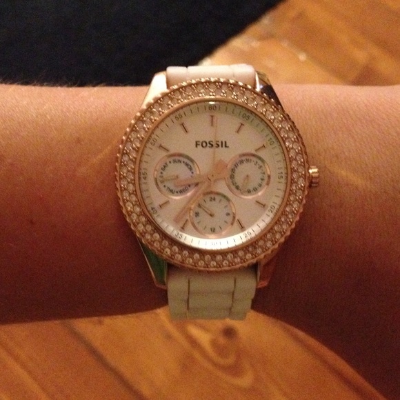 Rose Gold Fossil Watch