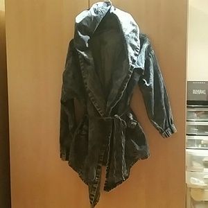 Oversized Hood Jean Jacket