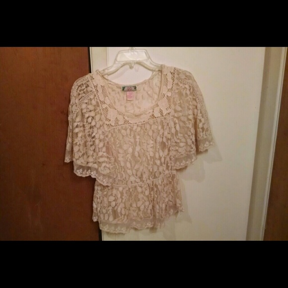 Flying Tomato crochet boho blouse