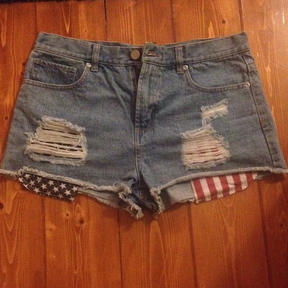 Forever 21 American Flag Shorts